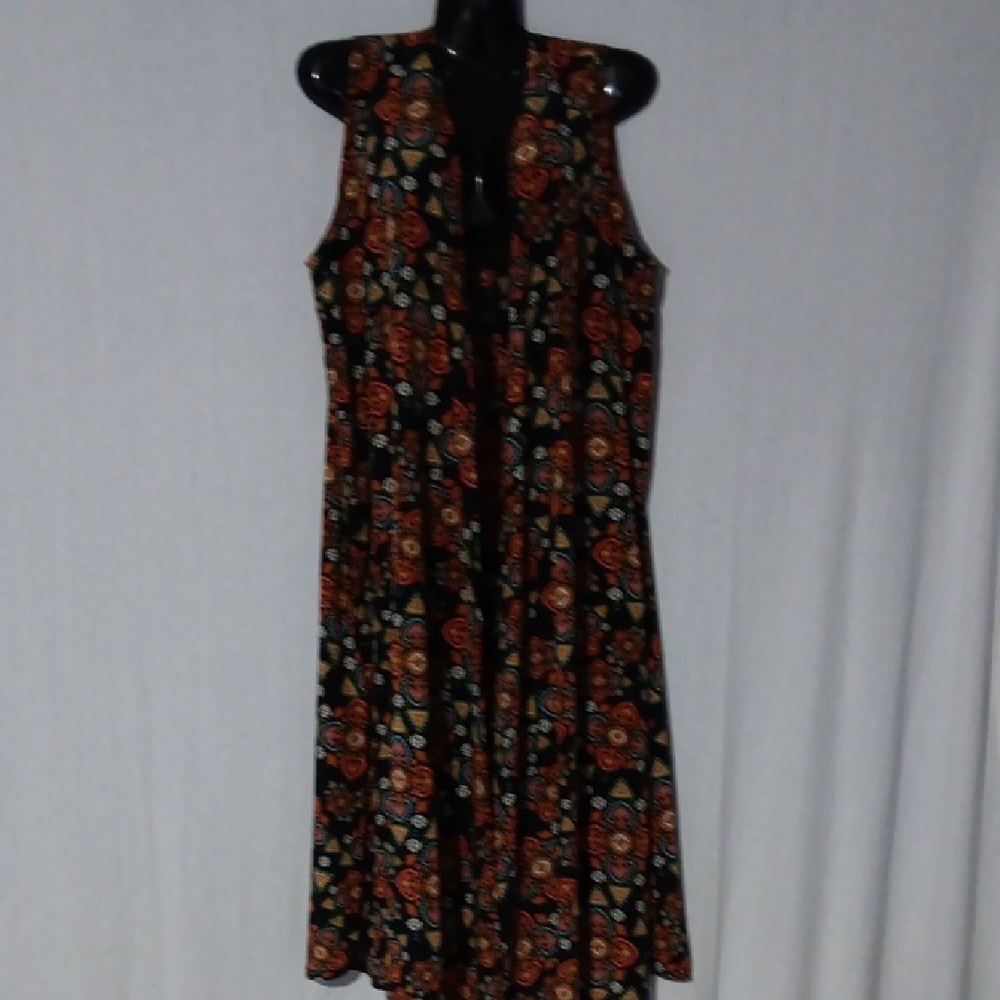 LuLaRoe Open Front Kimono Cardigan Camisol Wrap Sleeveless Top Cover Up M